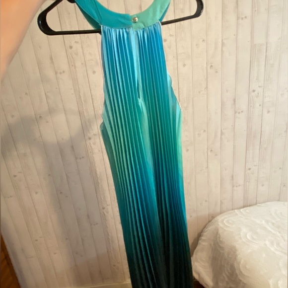 Multicolored pleated dress - Picture 8 of 10